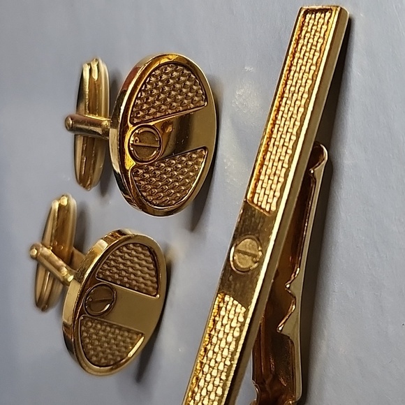 Dunhill set of cufflinks and clip-on tie - Picture 14 of 14